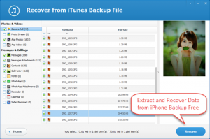 extract iphone backup free
