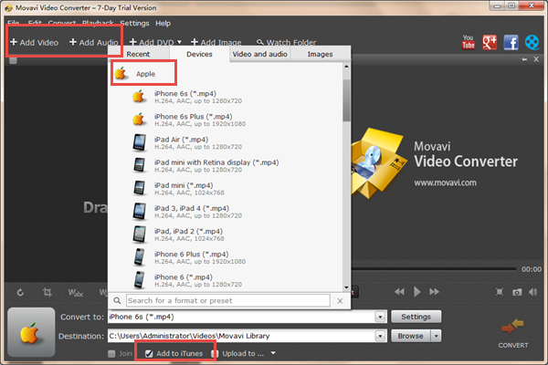 Convert Video and Music Format with Movavi Video Converter