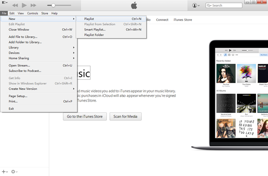 Create iTunes new Library