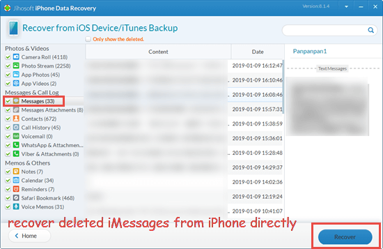 recover data from iphone without backup