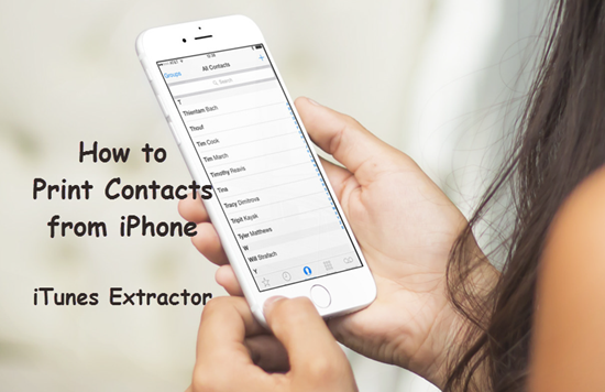 How to Print Contacts on iPhone Device