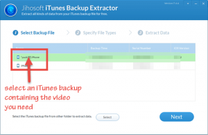 extract messages from itunes backup